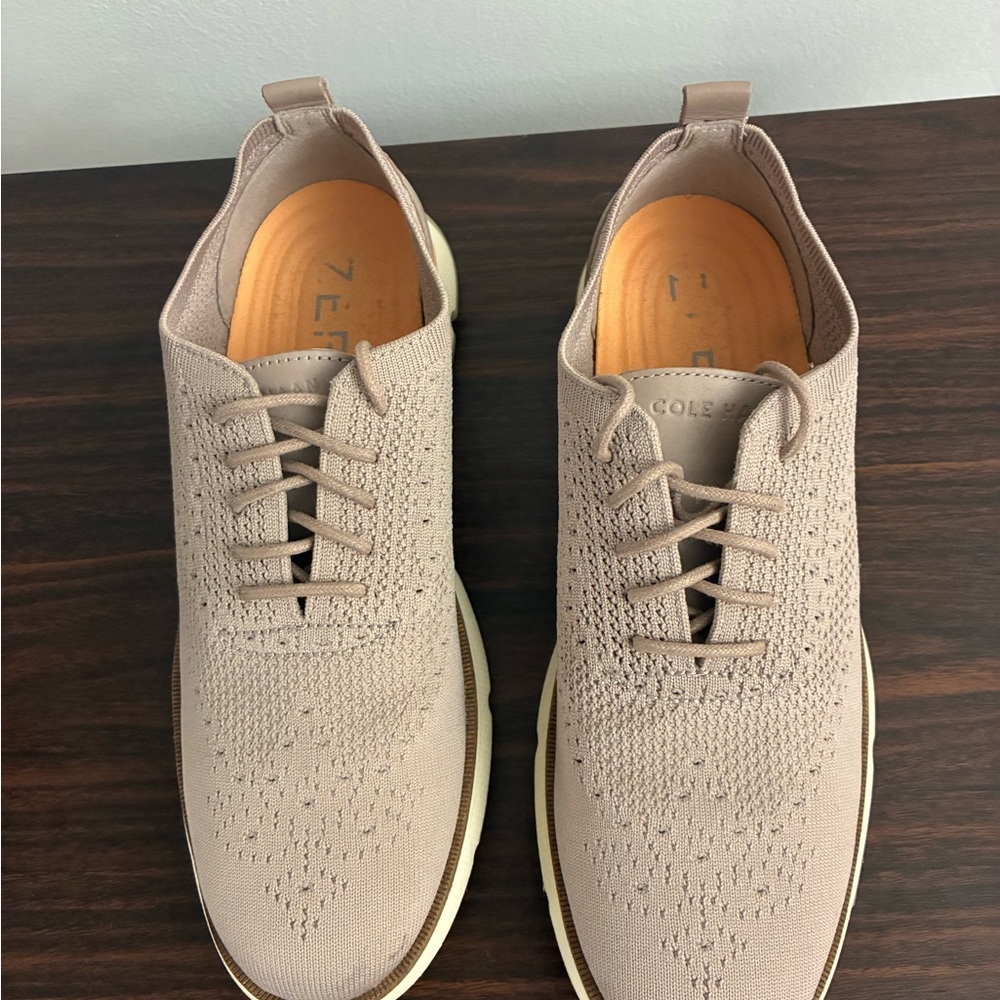 Cole Haan Zero Grand Taupe Knit Sneakers - Picture 5 of 5